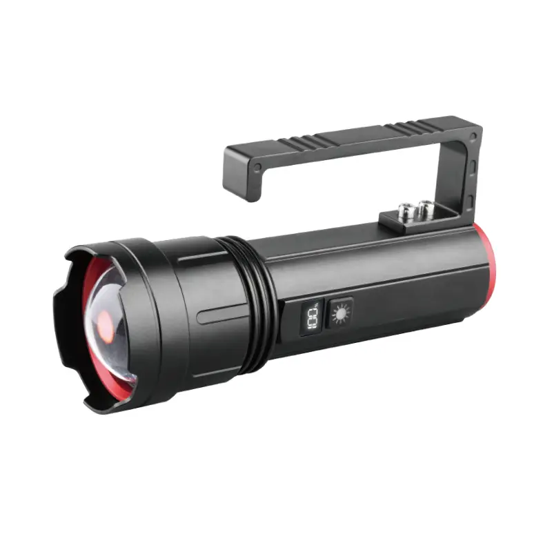 Flashlight Boise Léasair Bán 50W In-athluchtaithe