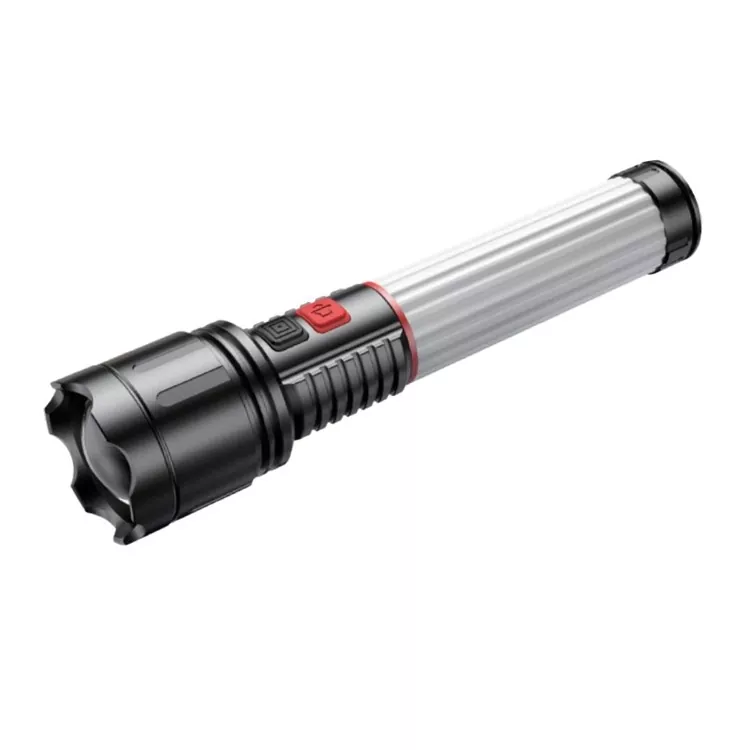 Flashlight LED iniompartha le Solas Rabhaidh Dearg agus Gorm